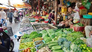 Best Cambodian Street Market In The Morning - Compilation Street Food Market In Phnom PenhCambodia