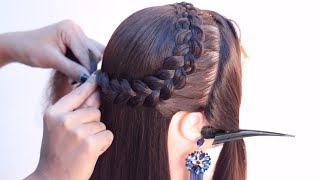 3 nice looking open hairstyle for broad forehead | wedding hairstyle | hair style girl | hairstyle