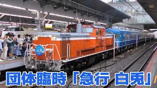 DD51-1191牽引　団体臨時列車「急行 白兎」　＠大阪駅