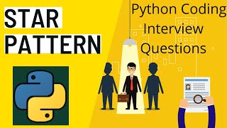 Python program to print star pattern| Python Coding interview Question