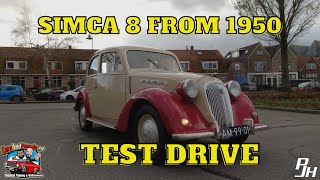 [ENG SUBS] Unique Simca 8 1950 TestDrive Oldtimer Classic Car Review Test Drive