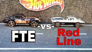 Hot Wheels Corvette... Faster Than Ever - vs - Red Line