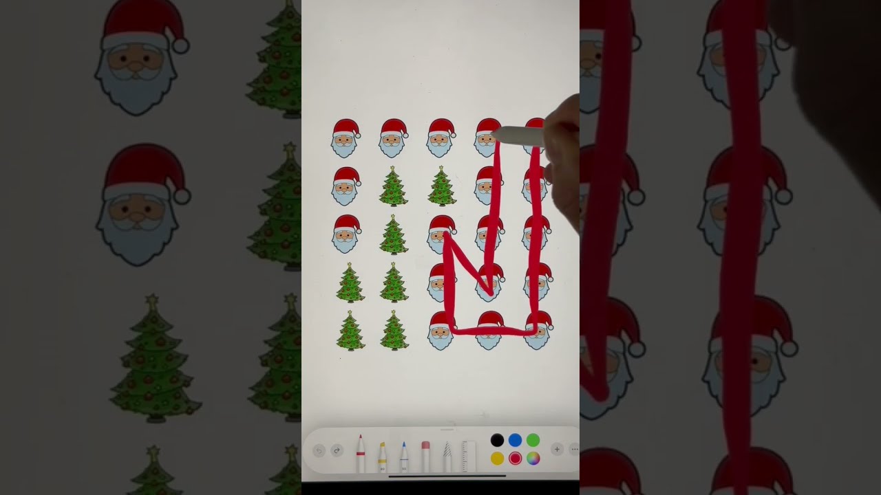 Verbinde Die Weihnachtsmännner Ohne Den Stift Abzusetzen 🤯 - YouTube