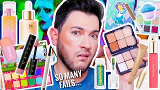 TESTING NEW VIRAL OVER HYPED MAKEUP! we have flops...
