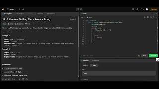 LeetCode: 2710 Remove Trailing Zeros From a String