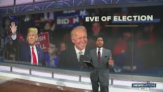 Trump, Biden campaign in Pennsylvania on eve of Election Day