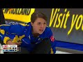 2018 scotties tournament of hearts jones mb vs. scheidegger ab draw 19