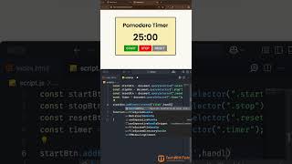 Pomodoro Timer using HTML, CSS, and JavaScript | TechWithTwin