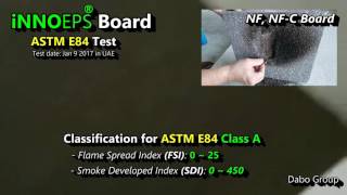 005  iNNOEPS NF, NF C Board ASTM E84 Test A Class