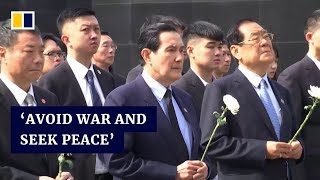 Former Taiwanese leader Ma Ying-jeou says massacre history holds lessons for both sides of strait