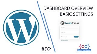 wordpress dashboard Overview Basic Settings | WordPress for Beginners | #2