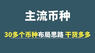 主流币种：30多个币种布局思路，干货多多！