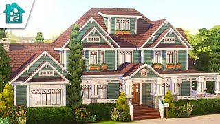 Huge Craftsman Home for 8 Sims! 🏡...(Sims 4 Speed Build)