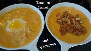 Tamale in Casserole (Two versions). My Delicious Recipes. #tamalencazuela #harinademaiz