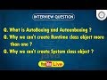 Session-30 || 9:30PM Live ||Wrapper ,Runtime ,System class in Java || Java Interview Question by JTC