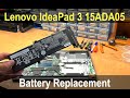 Lenovo IdeaPad 3 15ADA05 | Battery Replacement