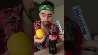 Creando el EXPERIMENTO VIRAL de MENTOS con COCA-COLA en un LIMÓN