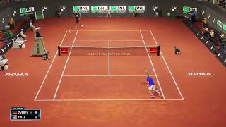 A. Zverev vs T. Fritz [Roma 24]| QF | AO Tennis 2 Gameplay #aotennis2 #AO2