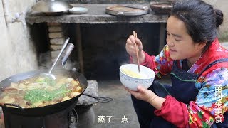 Sister Miao stewed three catties of mutton in one pot, and the rice was 8 minutes full