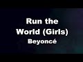 Karaoke♬ Run the World (Girls)  - Beyoncé 【No Guide Melody】 Instrumental