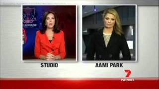 Seven News' AAMI Park reporter ... Amy Parks...