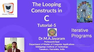 Loop Control Tutorial - 5|| Dr. M.A.Jayaram