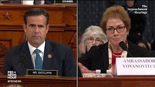 WATCH: Rep. John Ratcliffe’s full questioning of Amb. Yovanovitch | Trump's first impeachment
