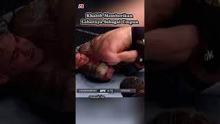 Khabib Gives His Neck As Bait #mma #khabibnurmagomedov #submission #dustinpoirier