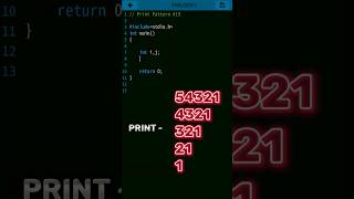 Print Pattern in C | c programming |19| #pattern #coding #c #problem @Eralogy