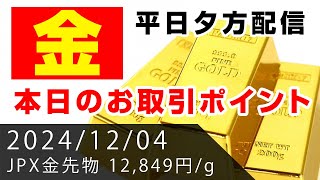 【金先物】本日のお取引ポイント（2024年12月4日）