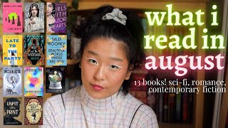 August wrap up: 13 books, sci-fi, fantasy, historical romance, & more!