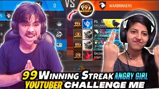 99 strike angry girl youtuber challenge me to broke her strike😱 laka gamer vs angry girl youtuber😠