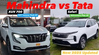 Luxury Meets Adventure: Comparing Tata Safari Adventure Plus and Mahindra XUV700 AX7!