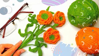 🛑 Woww.... How to Crochet Flowers Super Easy ‼️Crochet Flower || Crochet Bloomy Rose Flower Tutorial