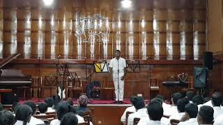 Elvis Presley My Way cover by Mevin at SLBC Children's day program