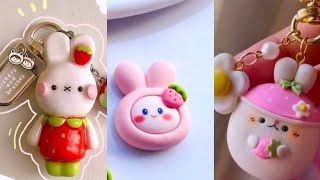 DIY clay keychain 😍| handmade keychain ideas | clay bookmark | super clay craft | clay art idea |