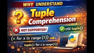 Tuple Comprehension in Python