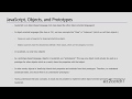 JavaScript Objects and Prototypes