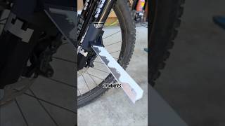 Fork mounted razor machetes! #mtb #mountainbike #shorts