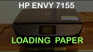 HP Envy 7155 Loading Paper Tray review.