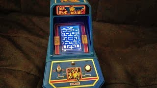 The REAL Ms. Pac-Man Playing on Coleco Mini Arcade Table Top!