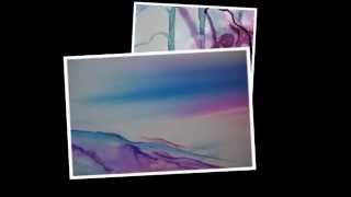 Learn to paint with alcohol inks on yupo