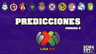 PRONÓSTICOS JORNADA 8 LIGA MX | CLAUSURA 2025 PREDICCIONES ZONA FUT