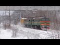 extreme plowing by trains awesome power plowing through deep snow 2018