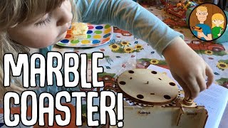 We Build a Marbleocity Tinkineer STEM Themed Marble Roller Coaster!