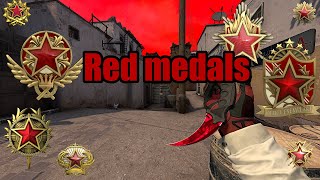 Red service medals - CS:GO