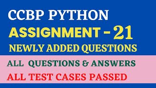 Assignment - 21 | Functions | Python | CCBP 4.0