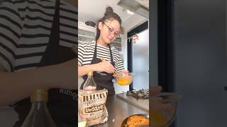 Japanese Mom Packing Bento Lunch for Kid