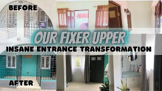 Insane Entrance Transformation | Renovating Our Fixer Upper | Home Renovation in Jamaica