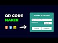 Learn to Build a QR Code Generator from Scratch with HTML, CSS & JavaScript